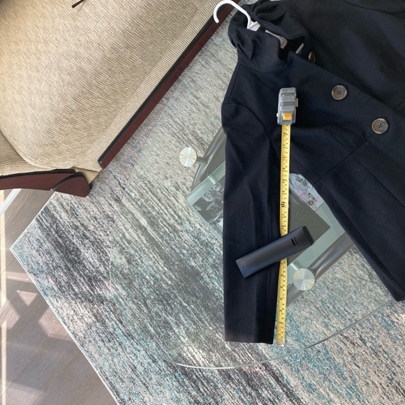 Stylish black wool J Crew factory coat. - Picture 6 of 8